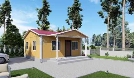 45м² Едноетажна сглобяема къща